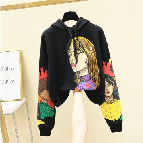 Luxury Design Fashion Womens Long Sleeves Hooded Tops 2020 Autumn Girls Ladies Print Pullover Casual Hoodies A3776
