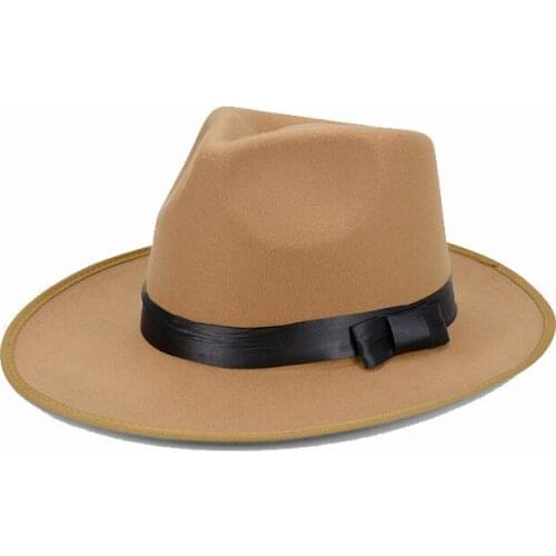 New Fashion Retro Winter Autumn Imitation Woolen Women Men Ladies Fedoras Top Jazz Hat European American Round Caps Bowler Hats