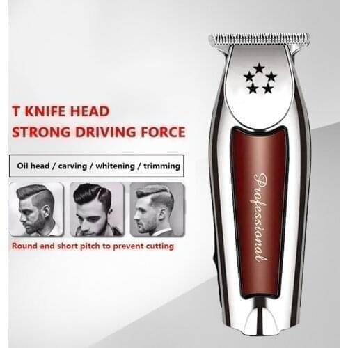 New Detailer Pro Barber Hair-trimmer 8081 Adjustable T-wide Blade Lt Professional Men Hair Trimmer Beard Electric#g4