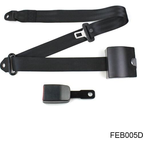 Universal Retractable Seatbelt Three Point Car Automatically Locking Seat Safety Belt For All Car Black Color FEB005D