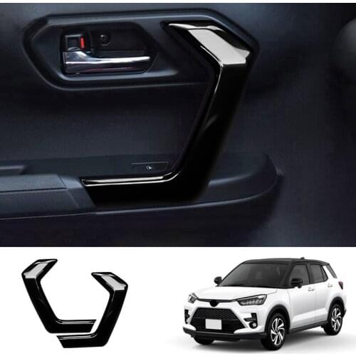 Car Door Inner Handle Panel Door Handle Panel Decorative Frame Suitable for Toyota RAIZE 2021
