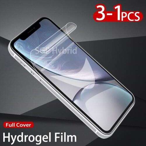 3PCS Protective Film For iphone X XS XR 11 Hydrogel Film On For iphone 11 11pro 11max Screen Protector Safety Film Not Glass