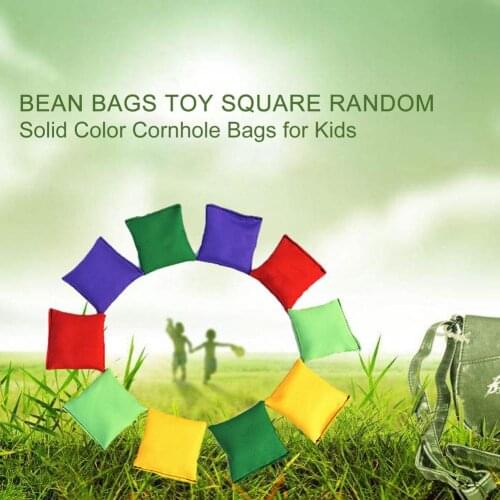 10PCS Nylon Bean Bags Toy ChildrenS Fun Throw Double Layer Leakproof Sandbag Ball Toy Outdoor Family Game