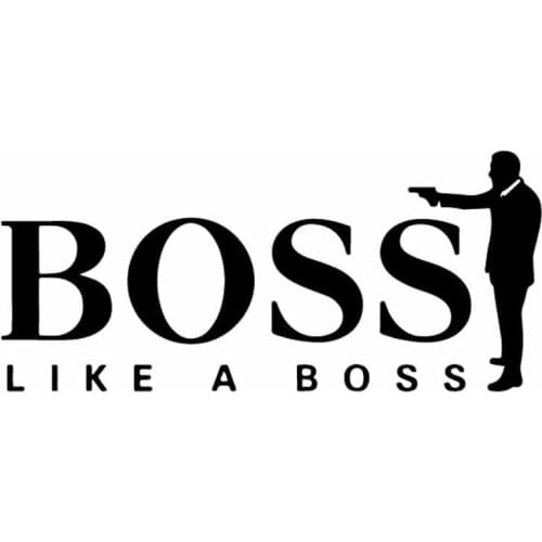 15.5X6.9CM BOSS LIKE A BOSS JDM Vinyl Car Sticker Interesting Decal