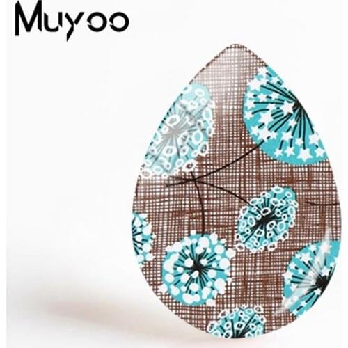 2018 New Dandelion Design Jewelry Dandelions Art Tear Drop Photo Cabochon Hand Craft Cabochons Gifts Women