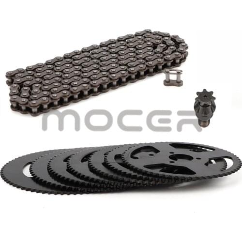 25H Chain 144/158 Links 25H 26MM Rear Sprocket 7 teeth sprocket shaft For Electric tricycle Mini moto Pocket Bike ATV Quad