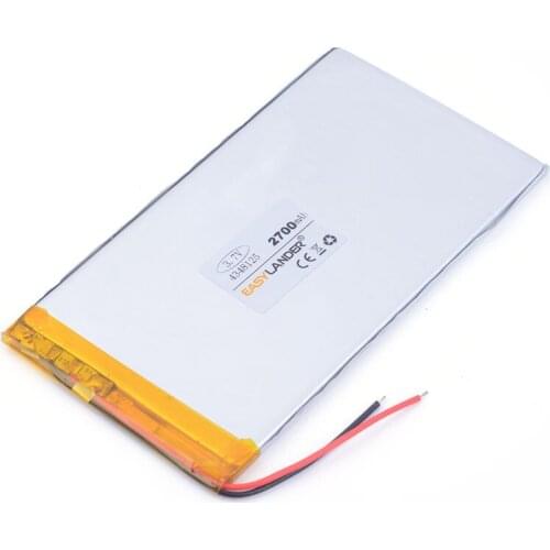 3.7V 2700mAH 4348125 polymer lithium ion / Li-ion battery for tablet pc power bank speaker pipo