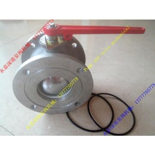 The 4 inch DN100 tank car valve through valve ball flange Aluminum Alloy elements