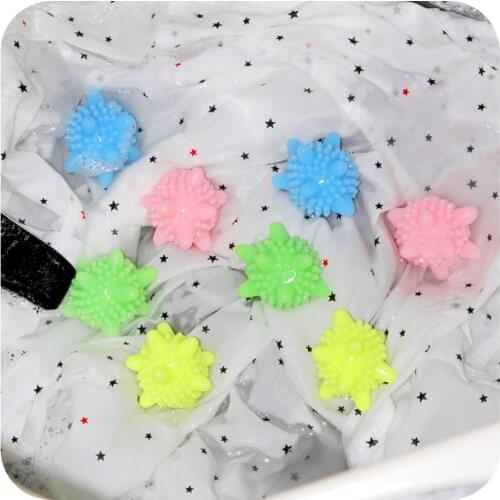 4 pcs/set Solid Super Magic Laundry Washing Ball Anti-winding Washing Machine Knotted Ball Dryer Balls