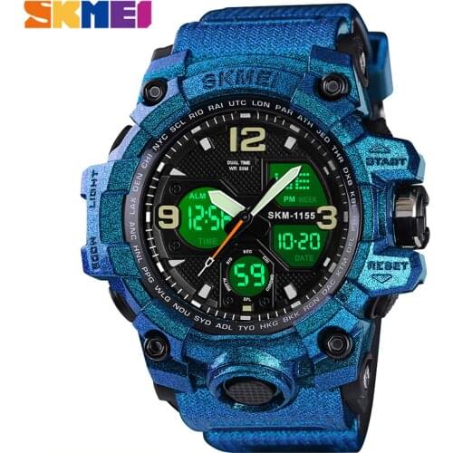 Men Military Watch 50m Waterproof Wristwatch LED Quartz Clock Sport Watch Male relogios masculino 1155B Sport Watch Men S Shock