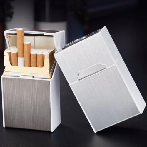 USB Coil lighter with Portable Cigarette accessories Case,Flameless lighter Case Mens Gift