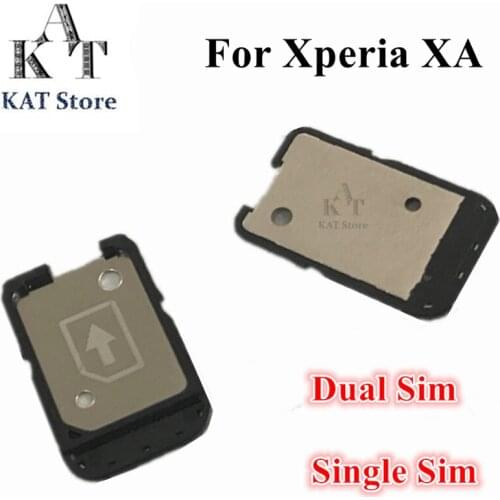 20Pcs Single & Daul Sim Card Tray Holder for Sony Xperia XA F3111 F3113 F3115 VS E5 F3311 F3313 SIM Card Slot Reader Replacement
