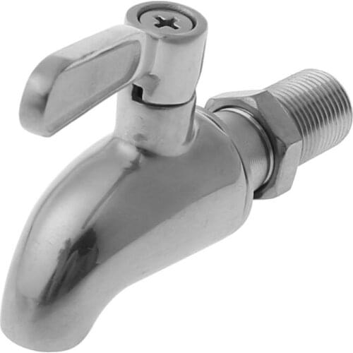 C5AC Stainless Steel Beverage Drink Dispenser Wine Barrel Spigot / Tap / Faucet M16