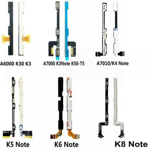 New Power On Off Volume Button Flex Cable For Lenovo A6000 A7000 A7010 A7020 K3 K4 K5 K6 K8 Note Repair Parts