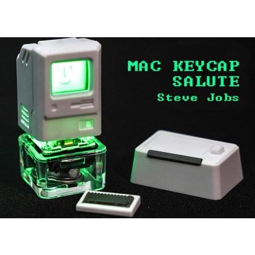 Classic Retro Apple Mac Designer Hat mechanical keyboard keycaps cute keycaps translucent keycaps Personalized
