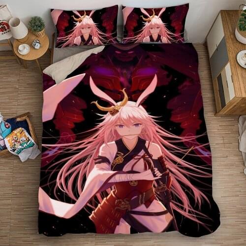3D Yae Sakura Anime Print Bedding Set Duvet Covers Pillowcases NEW Comforter Bedding Sets Bedclothes Bed Linen 06