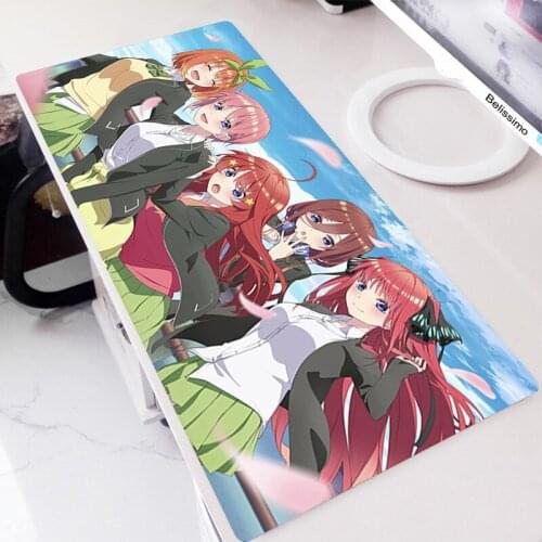 Anime Mouse Pad Gamer Table Mat Pc Gaming Deskpad Deskmat Diy Deskpad Gamer Large Mouse Pad Cute The Quintessential Quintuplets