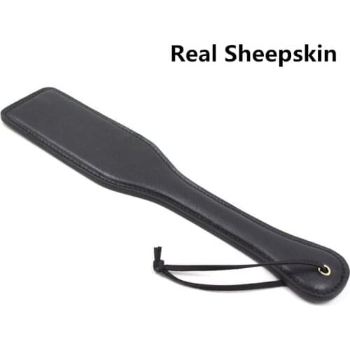 Leather Sole Spanking Paddle with Silicone Tassel for Fetish Slave Role Play Couples Flirting Adults Games Sex Whip Toys