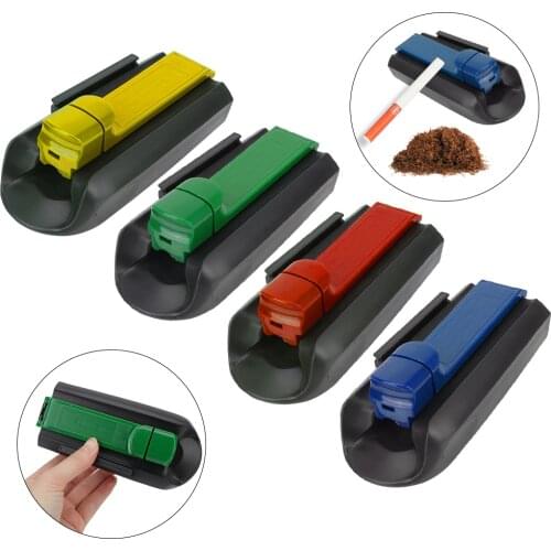 XINCHEN Manual Cigarette Puller Maker Machine Portable Single Tube Tobacco Roller Cone Rolling Random Color