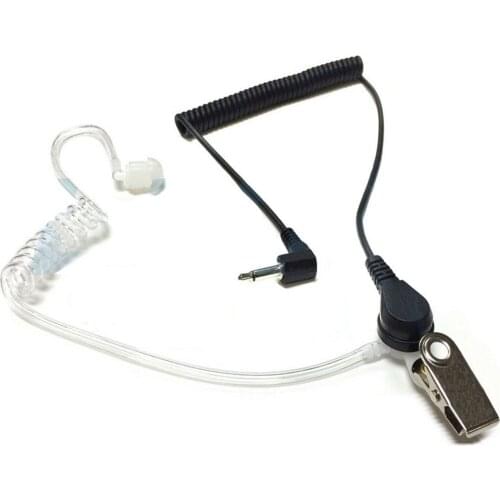 3.5mm Listen Only FBI Earpiece Earphone Acoustic Tube for KENWOOD KMC-25 KMC-26 KMC-41M KMC-42WM Speaker Mic 2-way Radio