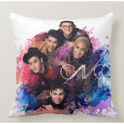 New Hot CNCO Watercolor Cushion Cover CNCO Throw Pillow Case for Sister Girl Friend CNCO Daugther Birthday Gifts Room Home Decor