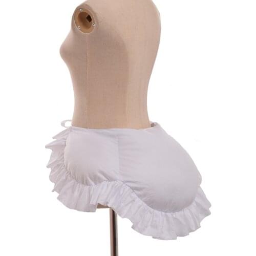 ELIZABETHAN Bustle Crinoline White Bum Roll Petticoat for Victorian Style Cosplay Performance Gown Skirt