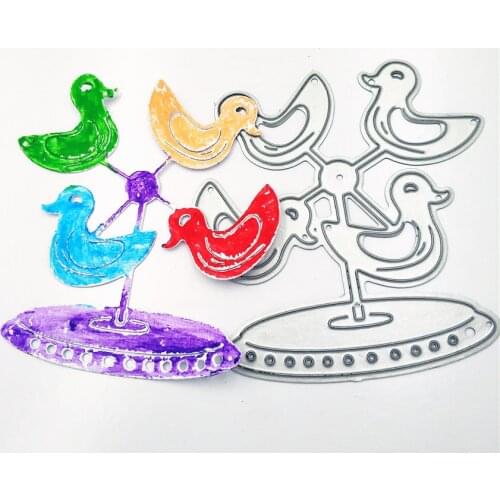 PANFELOU Amusement park circus duck windmills metal craft paper die cutting dies Scrapbooking/DIY Easter Embossing mould