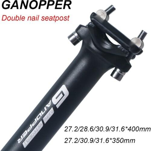 MTB Bicycle Seatpost 27.2/28.6/30.9/31.6*350/400mm Dual Pin Road Bike Seat Post Seat Tube Extension Long Fixed Gear Seat Post