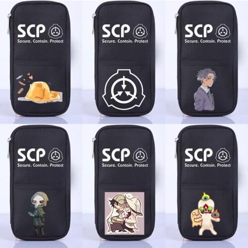 SCP Secure Contain Protect School Office Stationery Storage Cosplay Pencil Case Bag Wallet Purse Unisex Gift