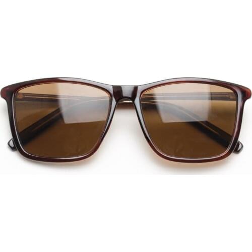 Mens Polarized Sunglasses Women Unisex Square Sun Glasses for Man Black Brown Shades Anti Reflect UV400