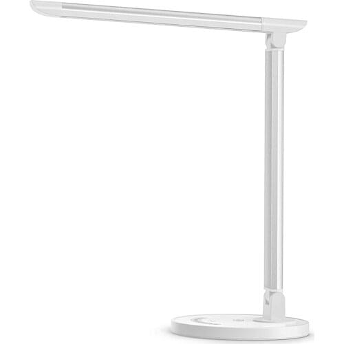 Modern LED desk lamp metal, eye care controlled adjustable durable 5 brightness color modes