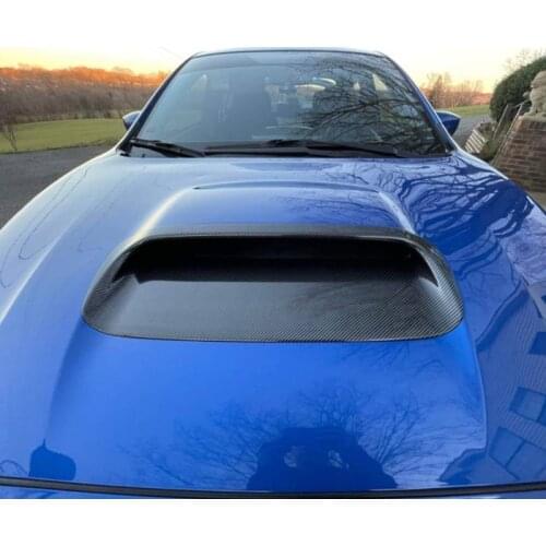 Car Styling 1PCS ABS Carbon Fiber Front Engine Hood Air Vent Molding Cover Trim for Subaru WRX STi 2015-2020 Accessories