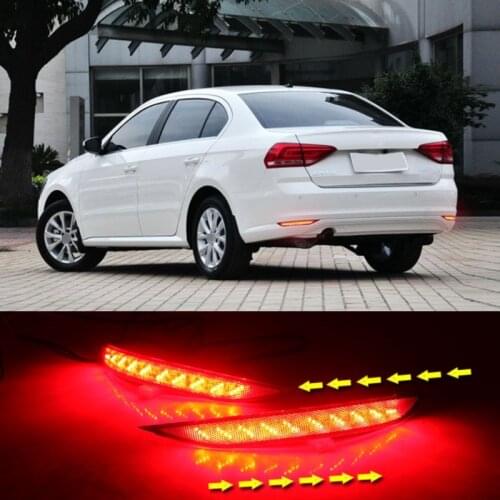 LED Rear Fog Lamp Bumper Light For Volkswagen Lavida 2015-2017 Rear Brake Light 12V Car LED Rear Fog Lamp Rear Bumper Light