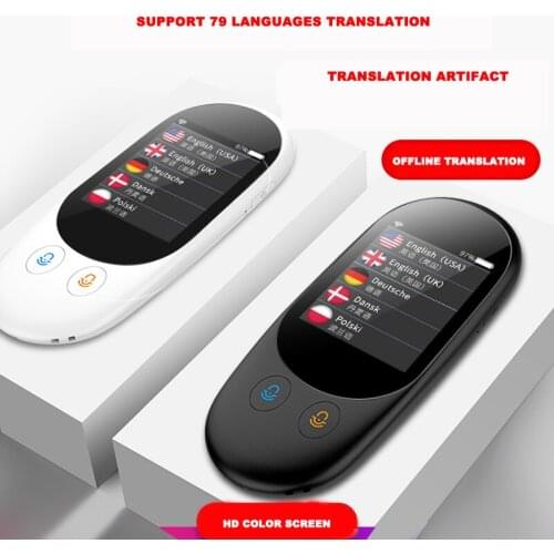 New 2.4Inch Smart Instant Voice Photo Scanning Translator Touch Screen Wifi Support Offline Portable Multi-language Translation
