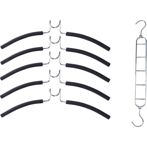 Clothes Hangers Space Saving Coat Hanger Non Slip Shirt 5 in 1 Rack Multifunctional Pants Hangers Multi Layers Sweater Hangers