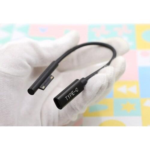 USB C Type C Charging Cable For Microsoft Surface Pro 4 6 5 3 go Book Power Supply DC Plug 15V 3A USB C Female Charger Cable