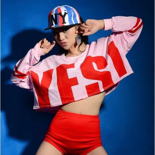 Fashion Women Pants Ds Performance Wear Jazz Hip Hop Dance Costumes Girls Hiphop Tops Powder Hole Trousers Rave Outfit XS1755