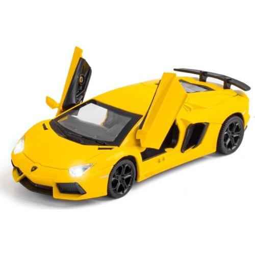 1/32 Alloy Collection LP740 Model Sports Car Toy Die Cast Sound Light Pull Back Supercar Toys Vehicle For Gifts