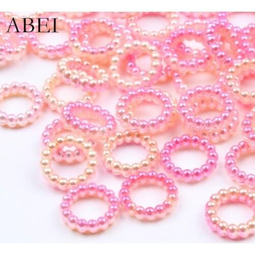 200pcs 10mm Pink Pearl Bead For Wedding Scrapbook Cards Decoration DIY Crafts Ornaments Handmade Clothing Round Loose Beads