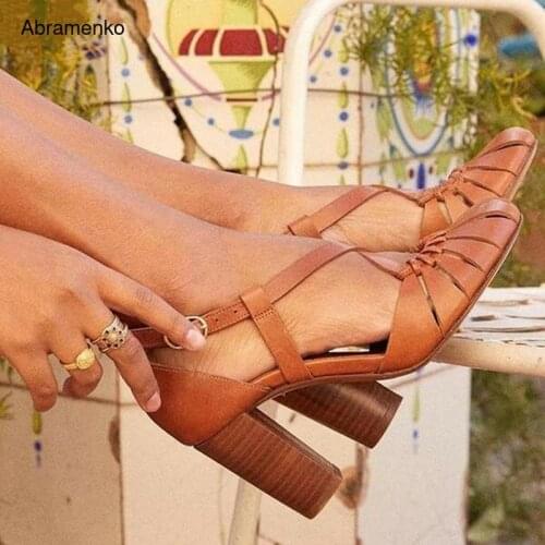 Abramenko Women's Open Toe Shoes