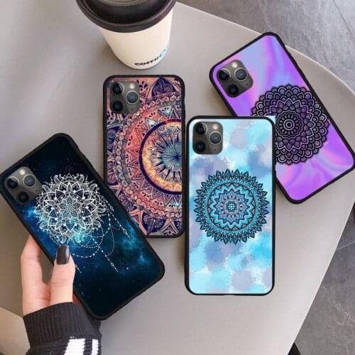 Mandala flower Cove Phone Case for iPhone 11 12 pro XS MAX 8 7 6 6S Plus X 5S SE 2020 XR mini