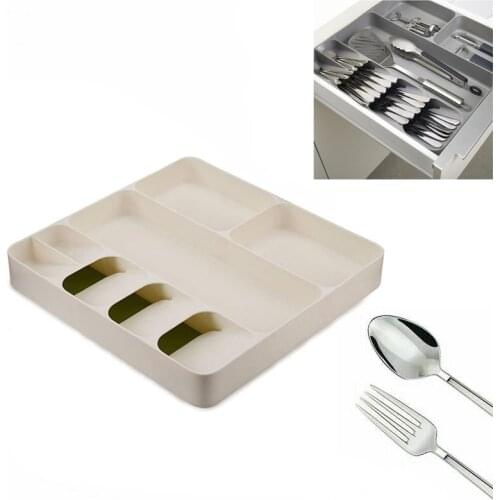 Cutlery Storage Fork Spoon Tableware Kitchen Drawer Storage Box Kitchen Box Drawer Organization Drawer Cutlery Storage Tray