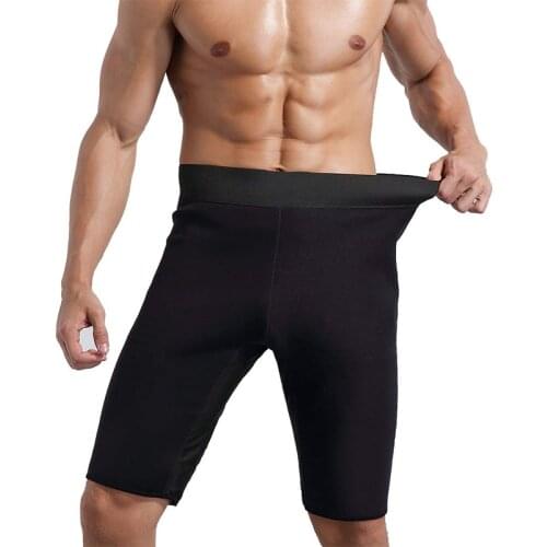 Men Neoprene Slimming Pants for Weight Loss Hot Thermo Sauna Sweat Capri Fitness Workout Body Shaper Shorts Corset Sportswear
