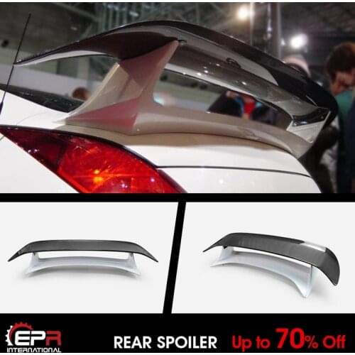 For Nissan Fairlady Z 350Z Z33 HZ33 ESP Style Carbon Glossy & Fiberglass Unpainted Rear Wing Rear Spoiler Accessories part