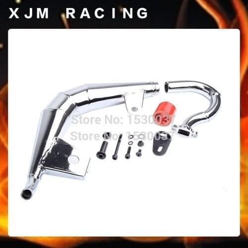 Dominator resonance of Side exhaust pipe set for 1/5 Rovan LT losi 5T DDT FID RACING TRUCK RC CAR PARTS