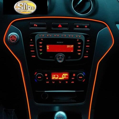 Flexible Neon Car Interior Atmosphere LED Strip Light For Hyundai Accent IX45 I30 Elantra Genesis Tucson IX35 SantaFe Sonata I20
