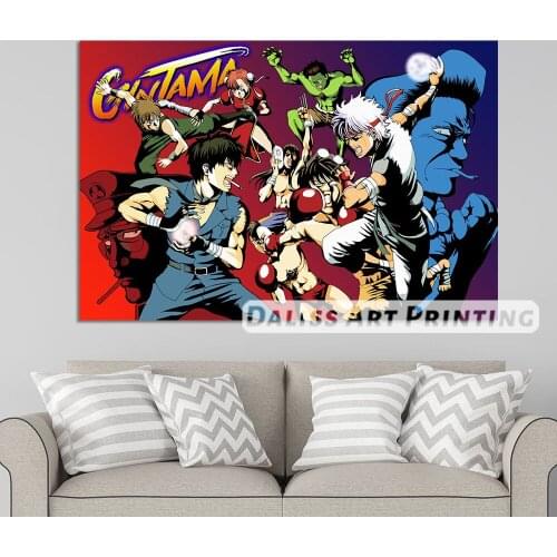 Canvas Anime Gintama Pictures Home Decoration Paintings Poster HD Prints Wall Art Modular Living Room Framed