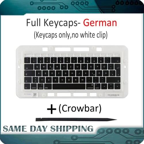 Laptop A1989 A1990 Keyboard Key Cap German Deutsch DE Germany Keyboard Keycaps Keys for Apple Macbook Pro Retina 13" 15" 2018/19