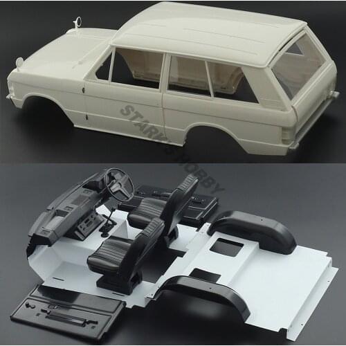 Range Rover 1970 313 Wheelbase ABS Hard Body Set Instrument Desk Seat Interior for 1/10 RC Crawler Axial SCX10 Traxxas TRX4
