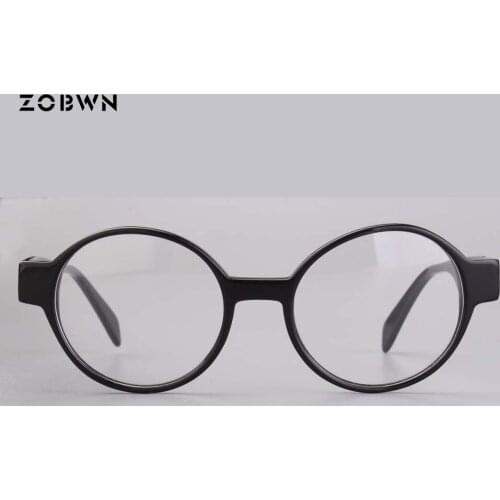 Round glasses women Fashionable eyeglasses man can put reading anti blue light lens full rim for boys girls riding driving gafas